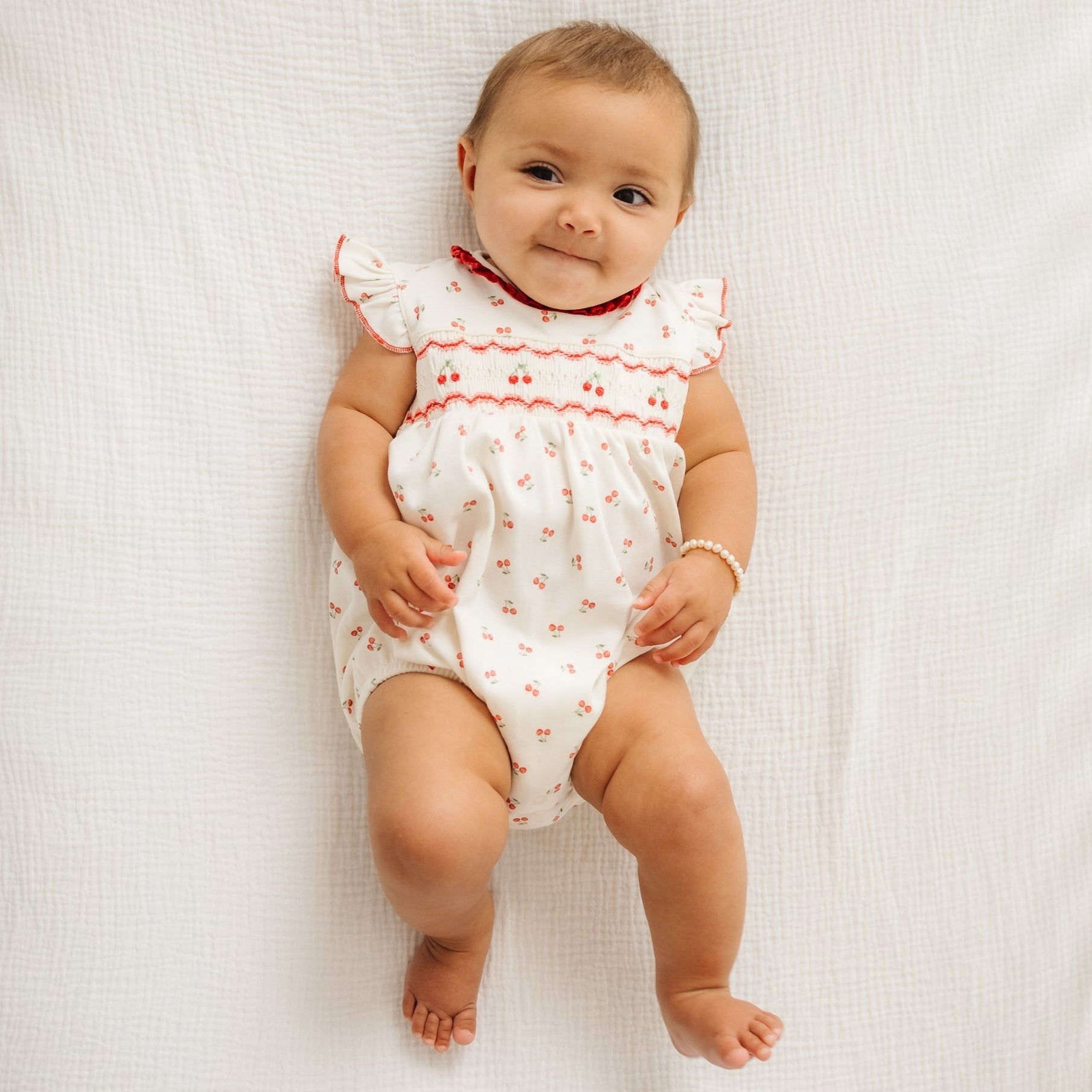 Cherry Grove Smocked Bubble - Magnolia BabyBubble