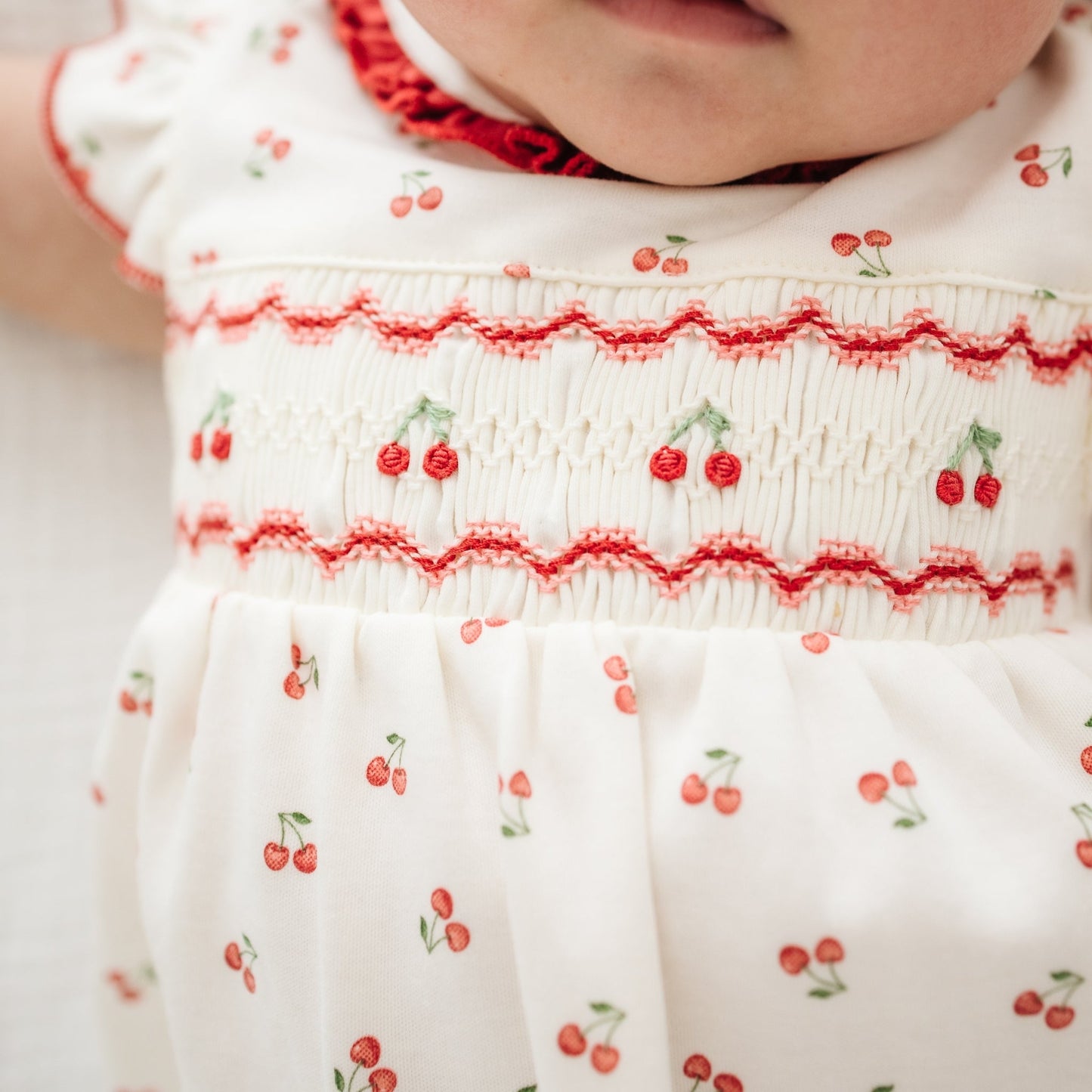 Cherry Grove Smocked Playsuit - Magnolia BabyPlaysuit