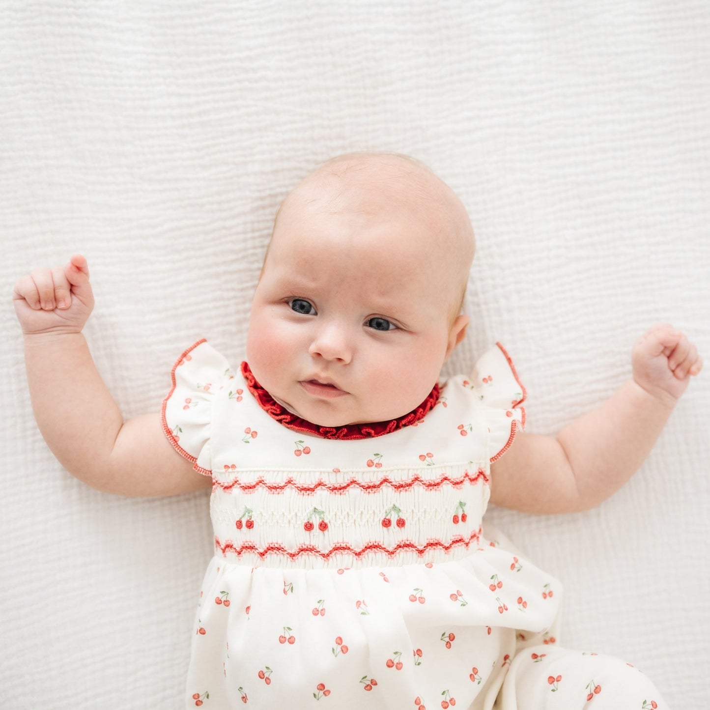 Cherry Grove Smocked Playsuit - Magnolia BabyPlaysuit