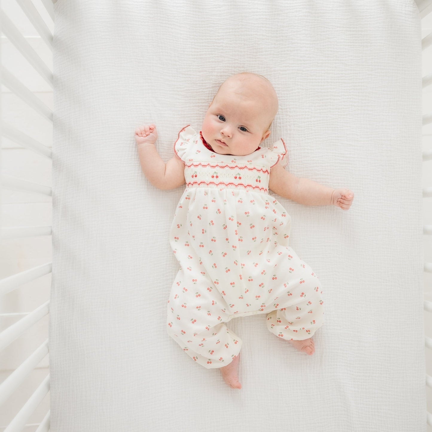 Cherry Grove Smocked Playsuit - Magnolia BabyPlaysuit