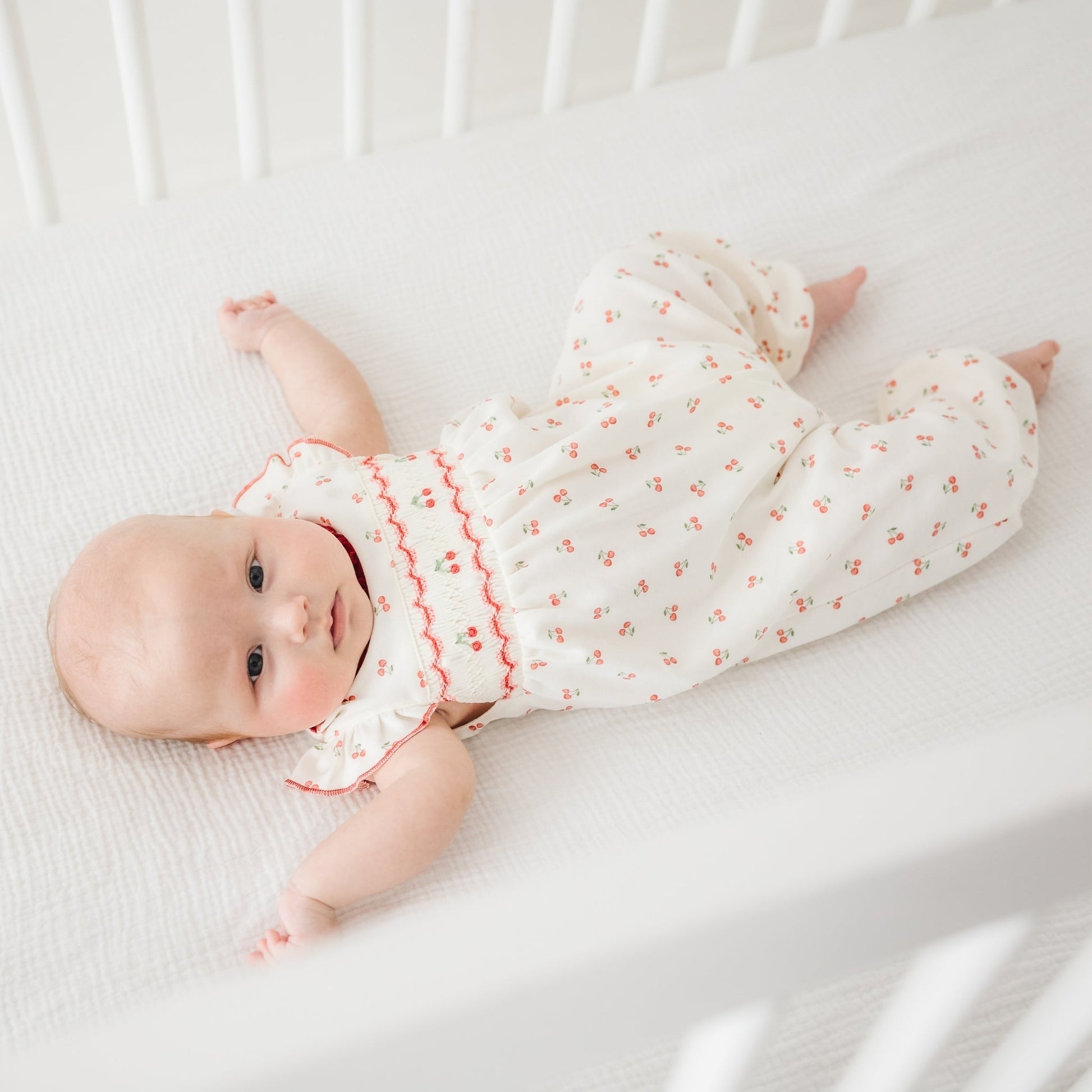 Cherry Grove Smocked Playsuit - Magnolia BabyPlaysuit