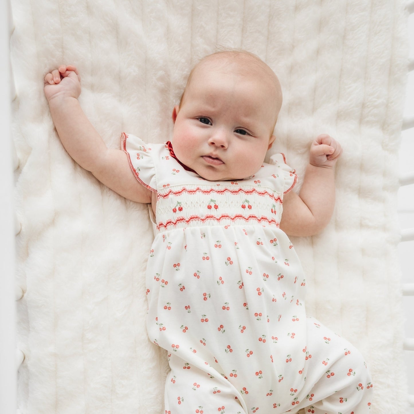 Cherry Grove Smocked Playsuit - Magnolia BabyPlaysuit