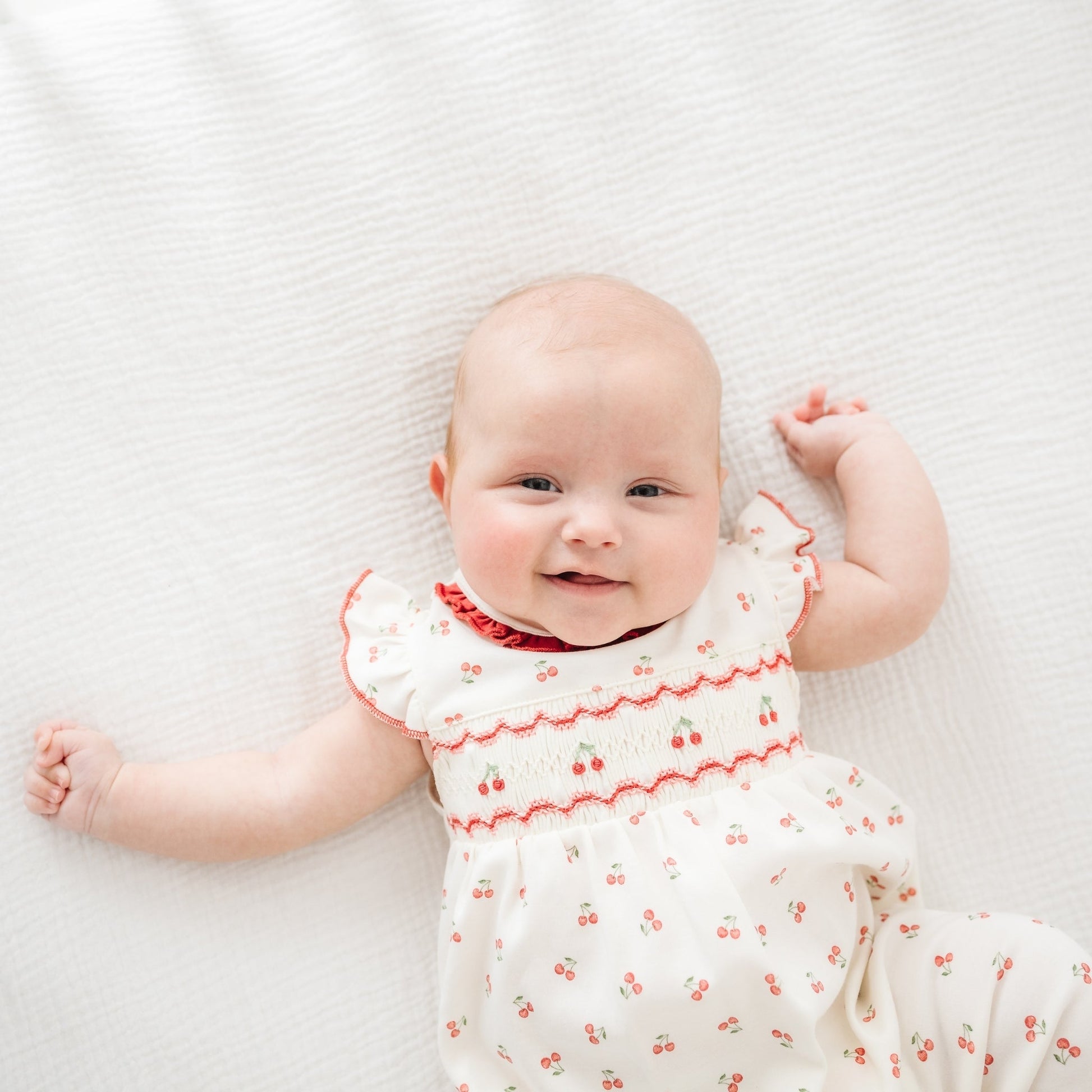Cherry Grove Smocked Playsuit - Magnolia BabyPlaysuit