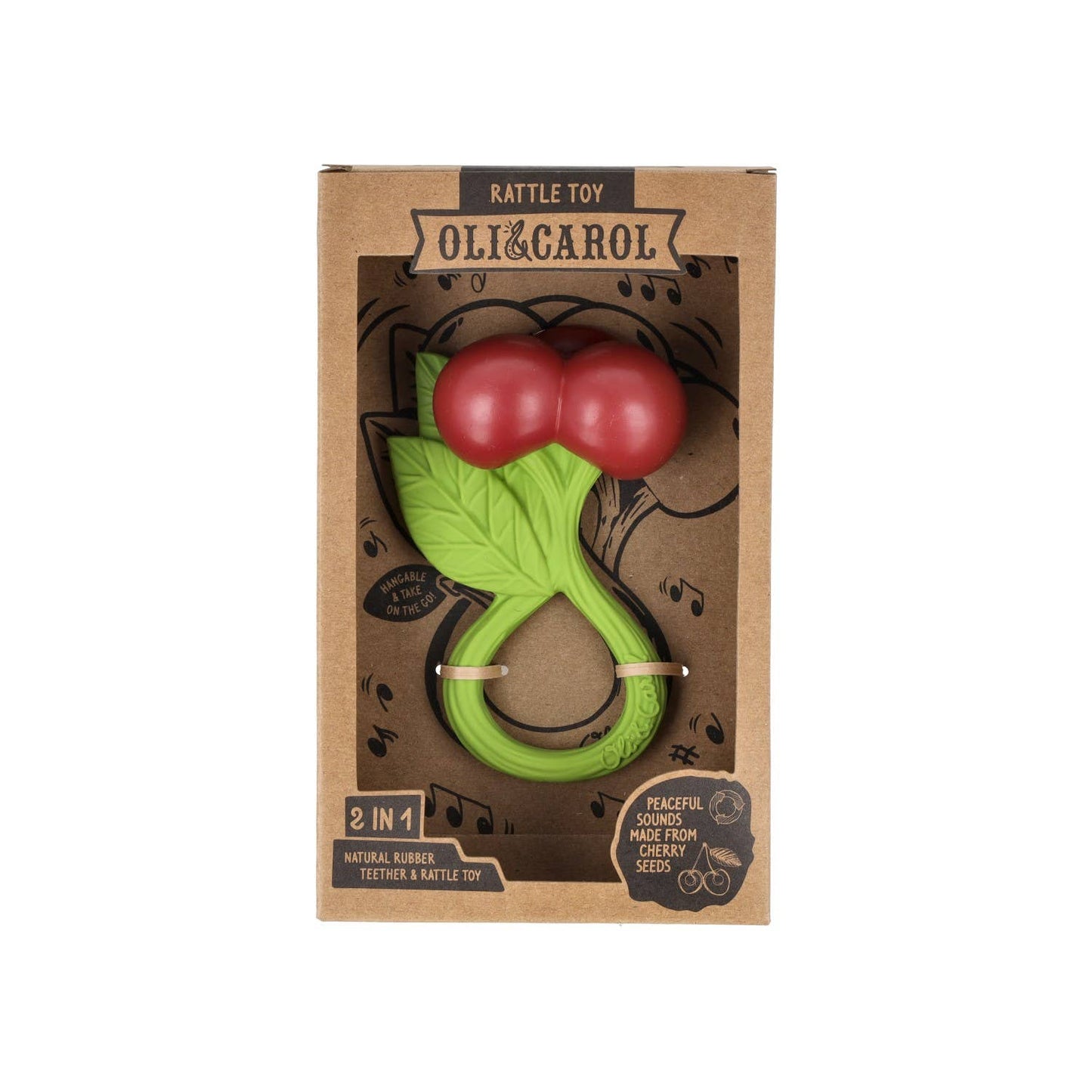 Cherry Teething Rattle - Magnolia BabyTeether
