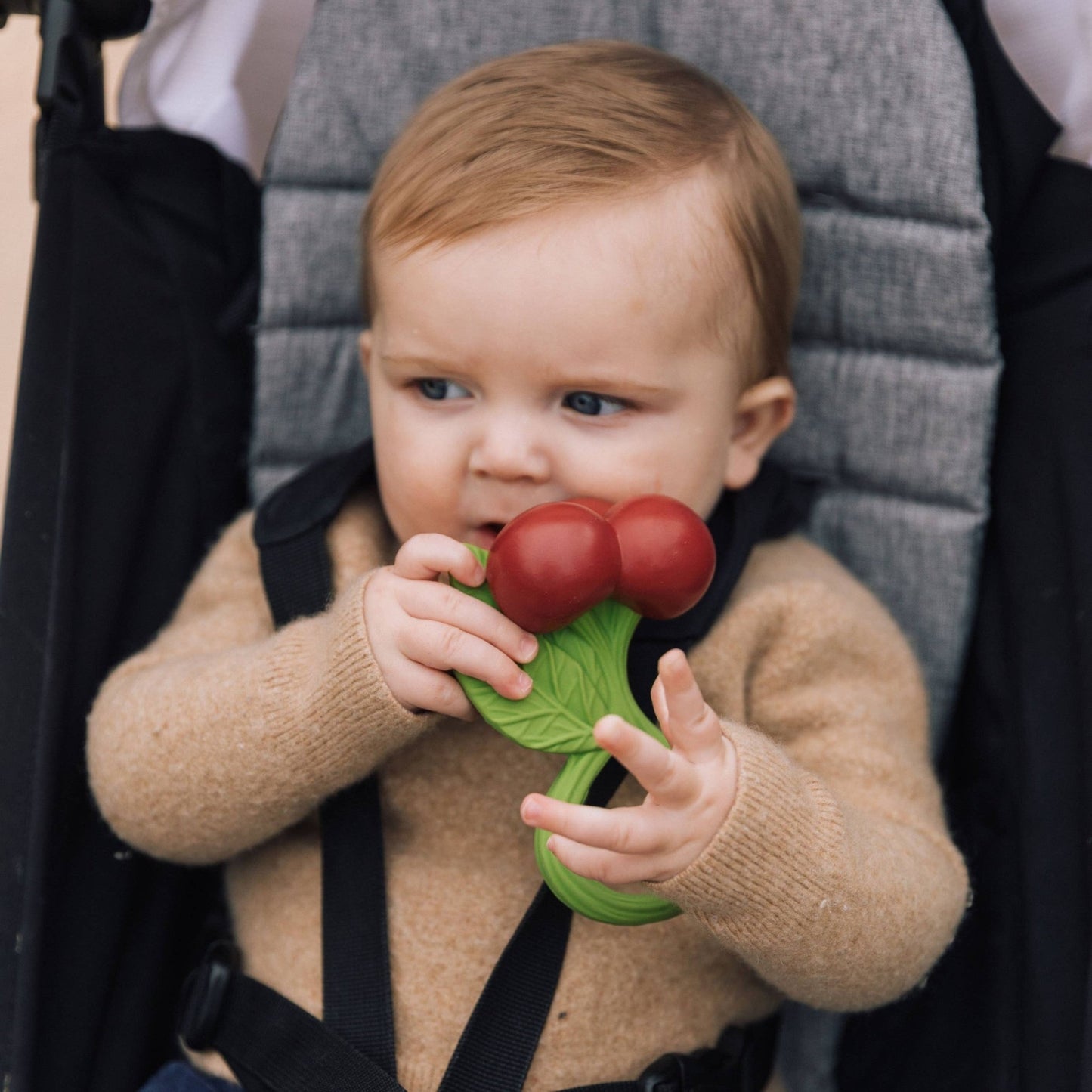 Cherry Teething Rattle - Magnolia BabyTeether