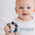 Chewable Teething Ring - Navy Blue - Magnolia BabyTeether