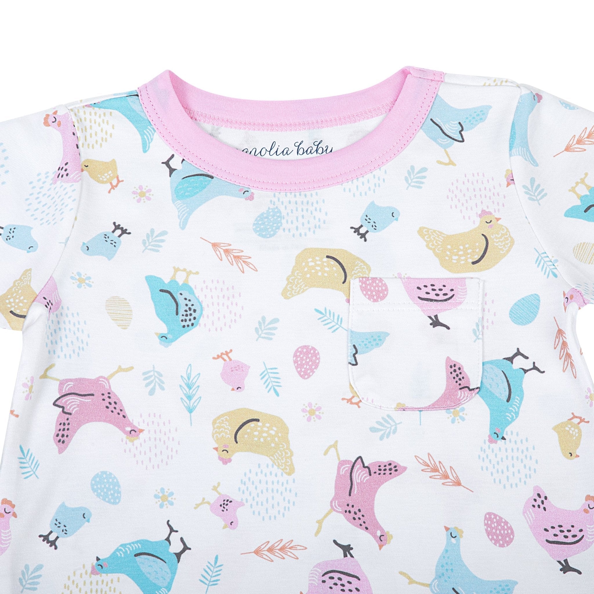 Chickadees Girl's Long Sleeve Nightdress - Magnolia BabyNightdress