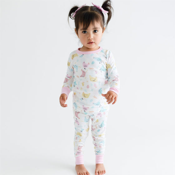 Chickadees Long Pajamas - Magnolia BabyLong Pajamas