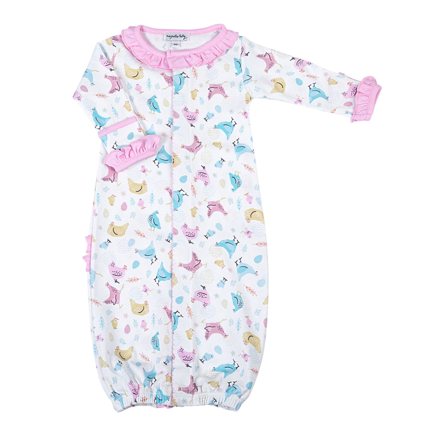 Chickadees Ruffle Converter - Magnolia BabyConverter Gown