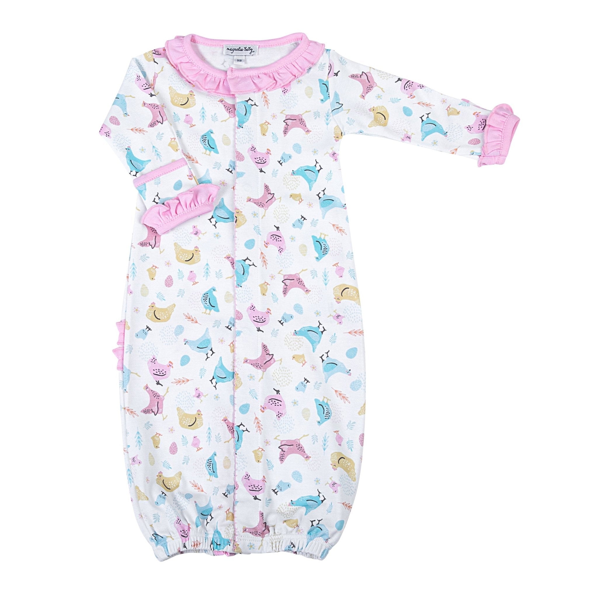 Chickadees Ruffle Converter - Magnolia BabyConverter Gown