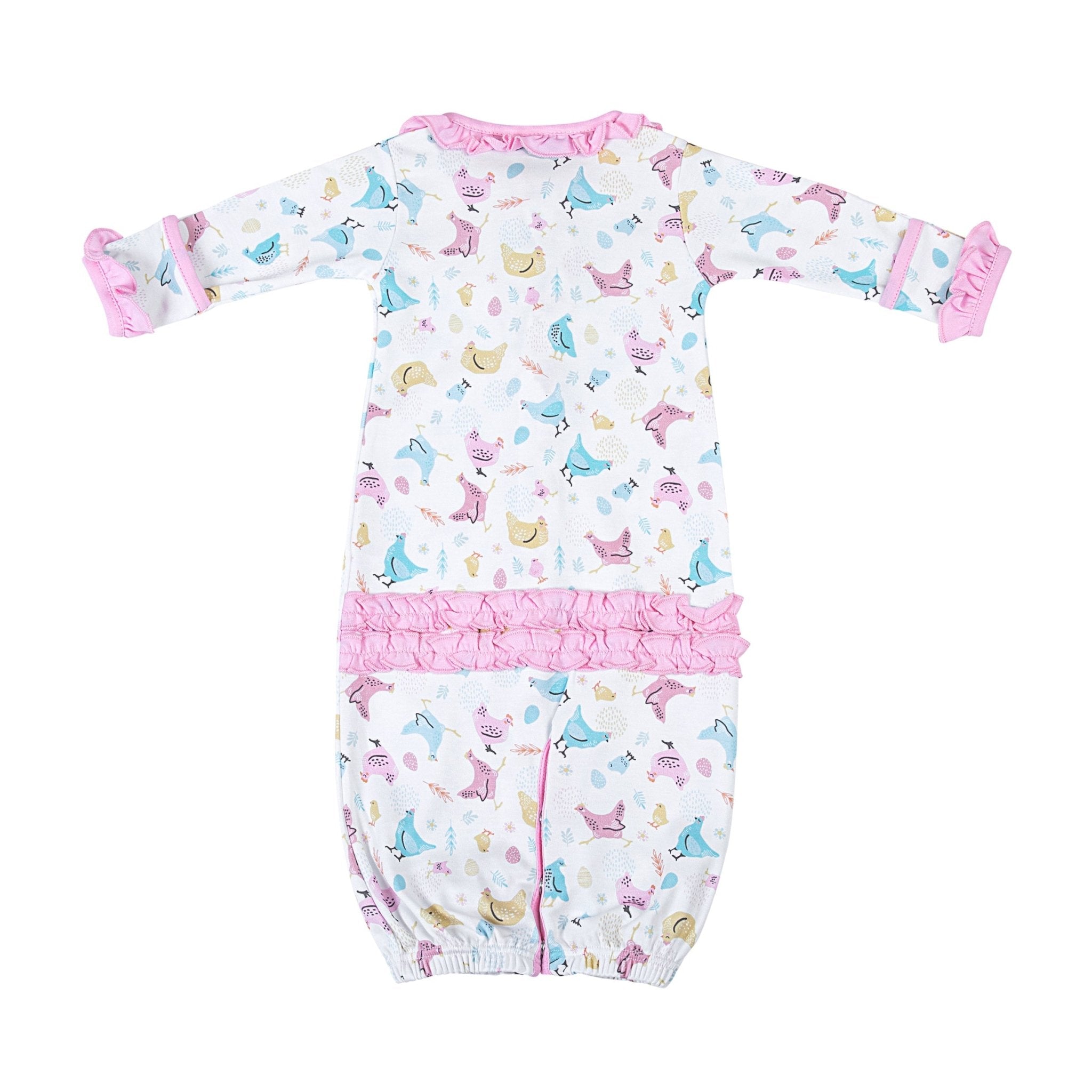Chickadees Ruffle Converter - Magnolia BabyConverter Gown
