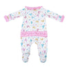 Chickadees Ruffle Footie - Magnolia BabyFootie