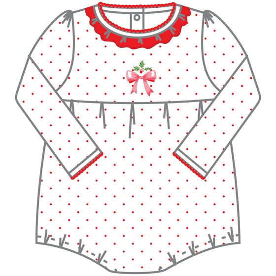 Chloe's Classics Embroidered Long Sleeve Bubble - Magnolia BabyBubble