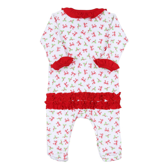 Chloe's Classics Print Ruffle Footie - Magnolia BabyFootie