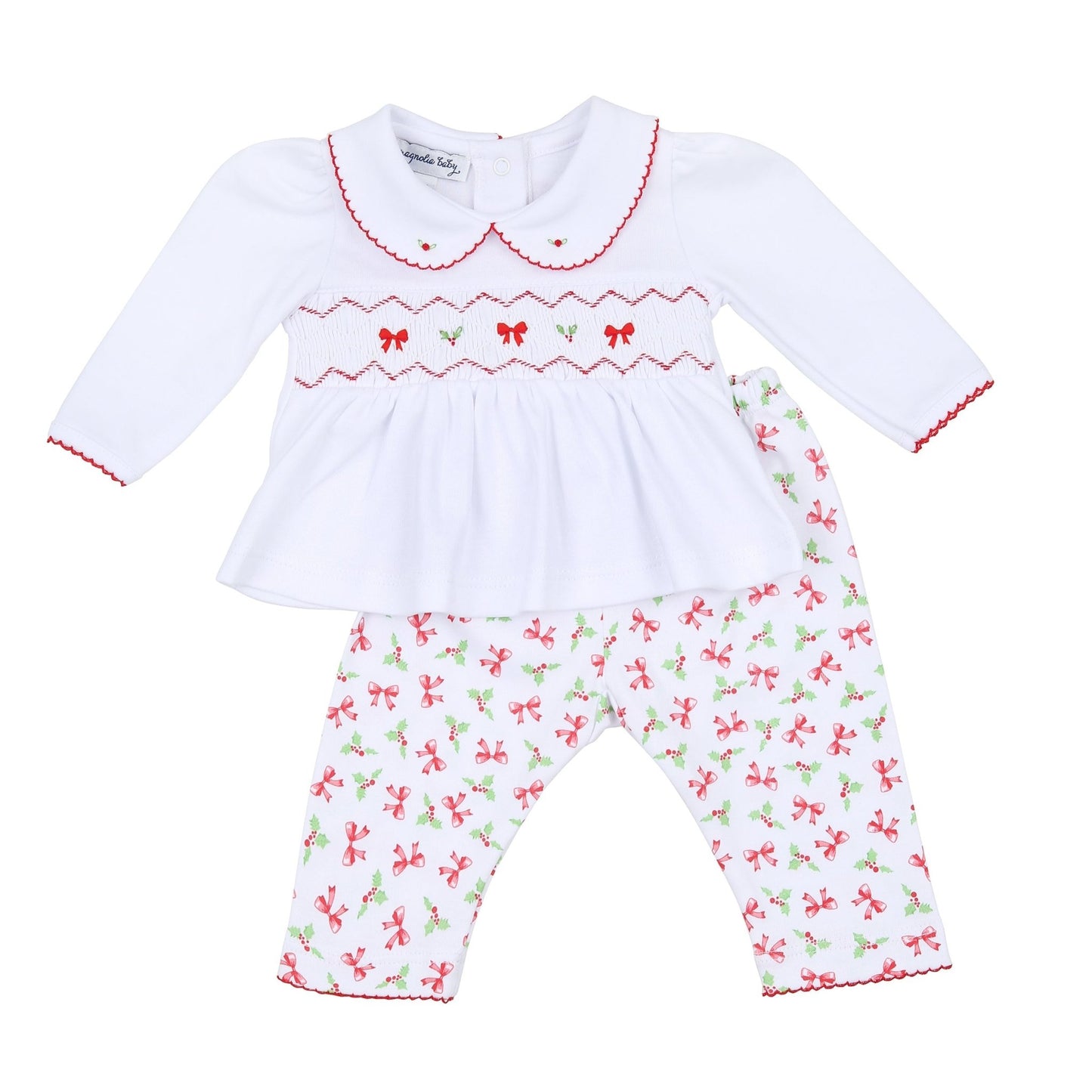 Chloe's Classics Smocked 2pc Pant Set - Magnolia Baby2pc Pant Set
