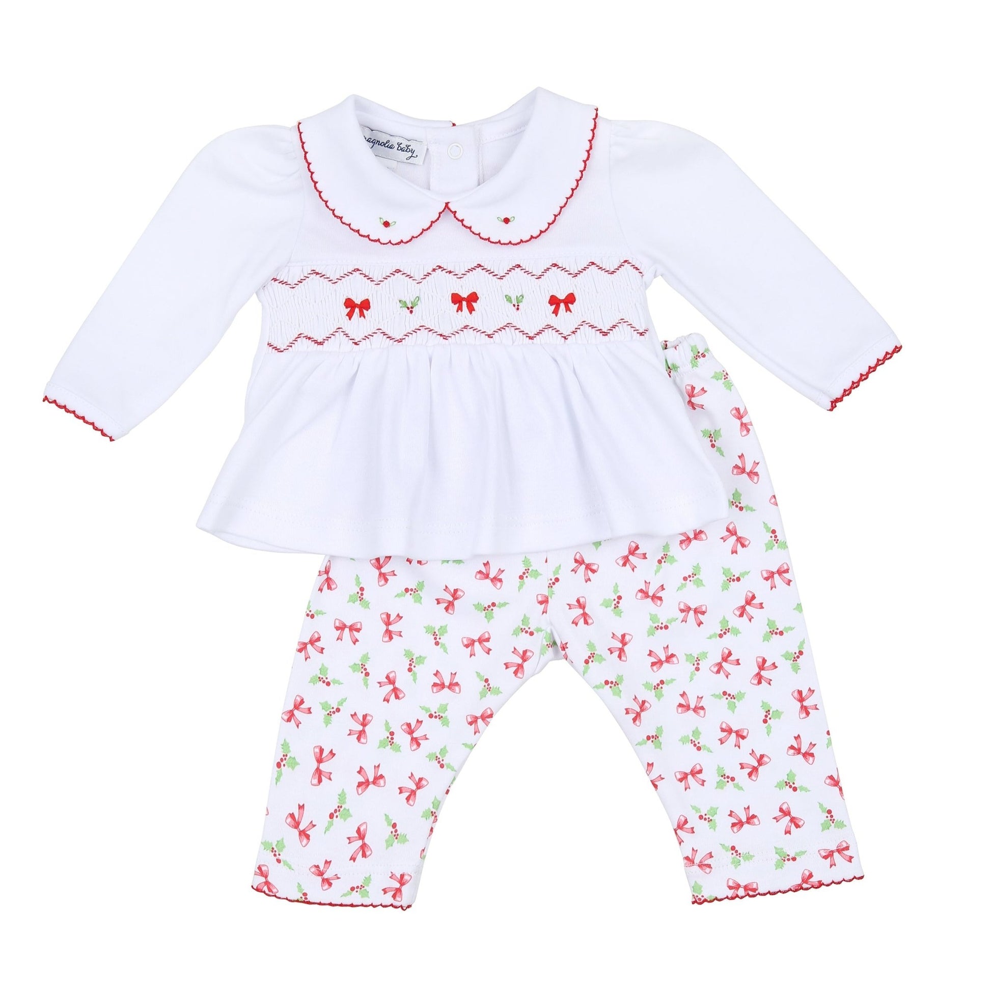 Chloe's Classics Smocked 2pc Pant Set - Magnolia Baby2pc Pant Set