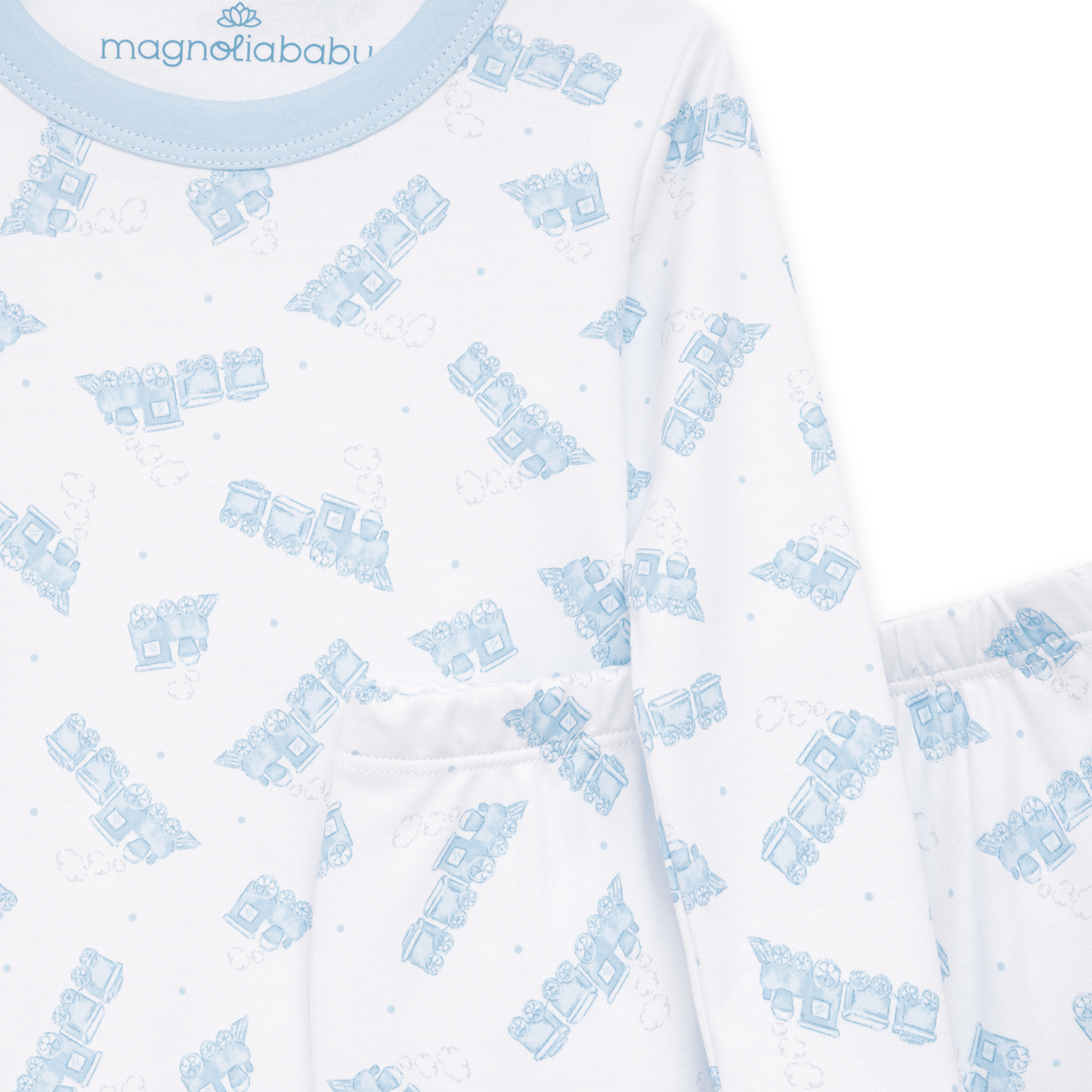 Choo Choo Train Long Pajamas - Magnolia BabyLong Pajamas