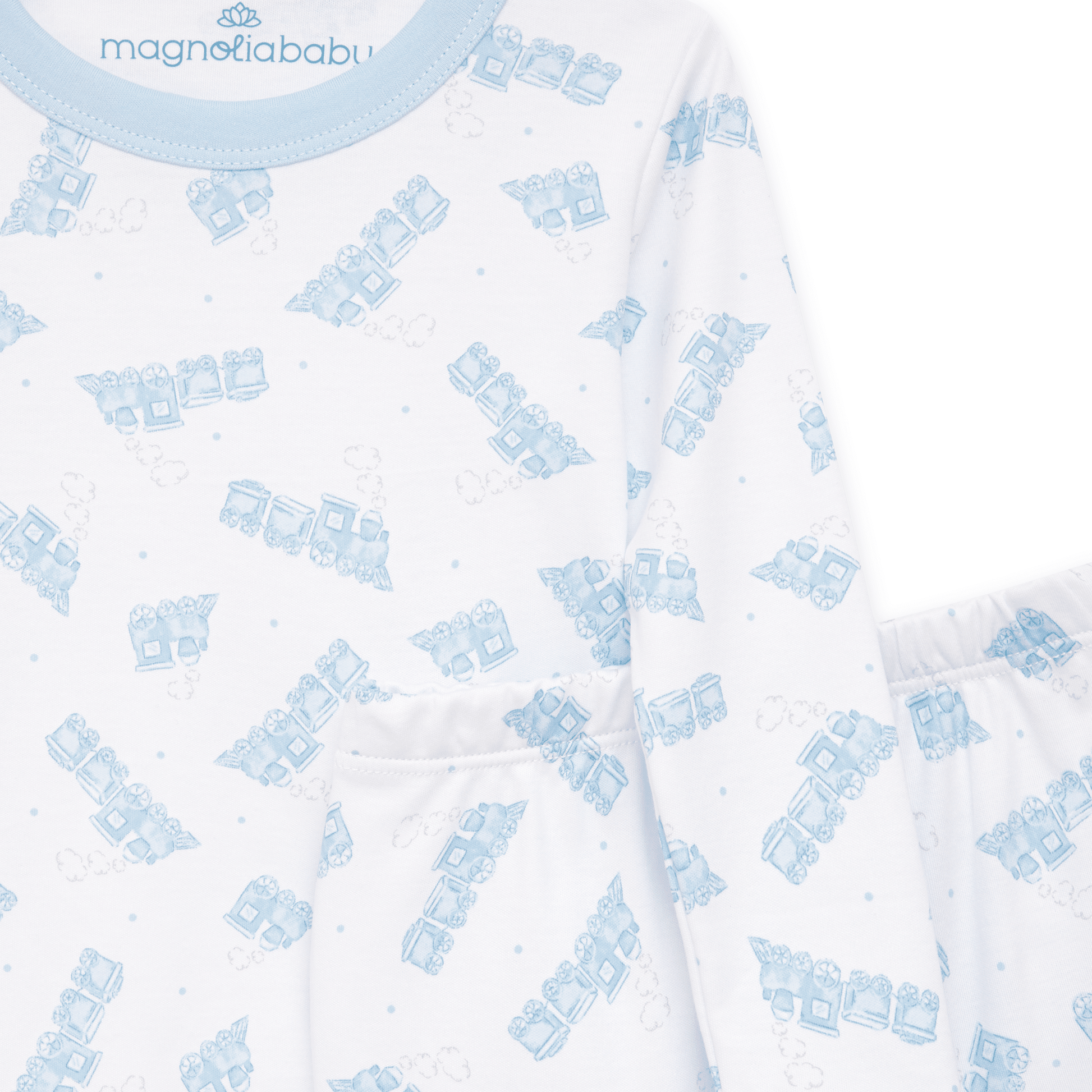 Choo Choo Train Long Pajamas - Magnolia BabyLong Pajamas