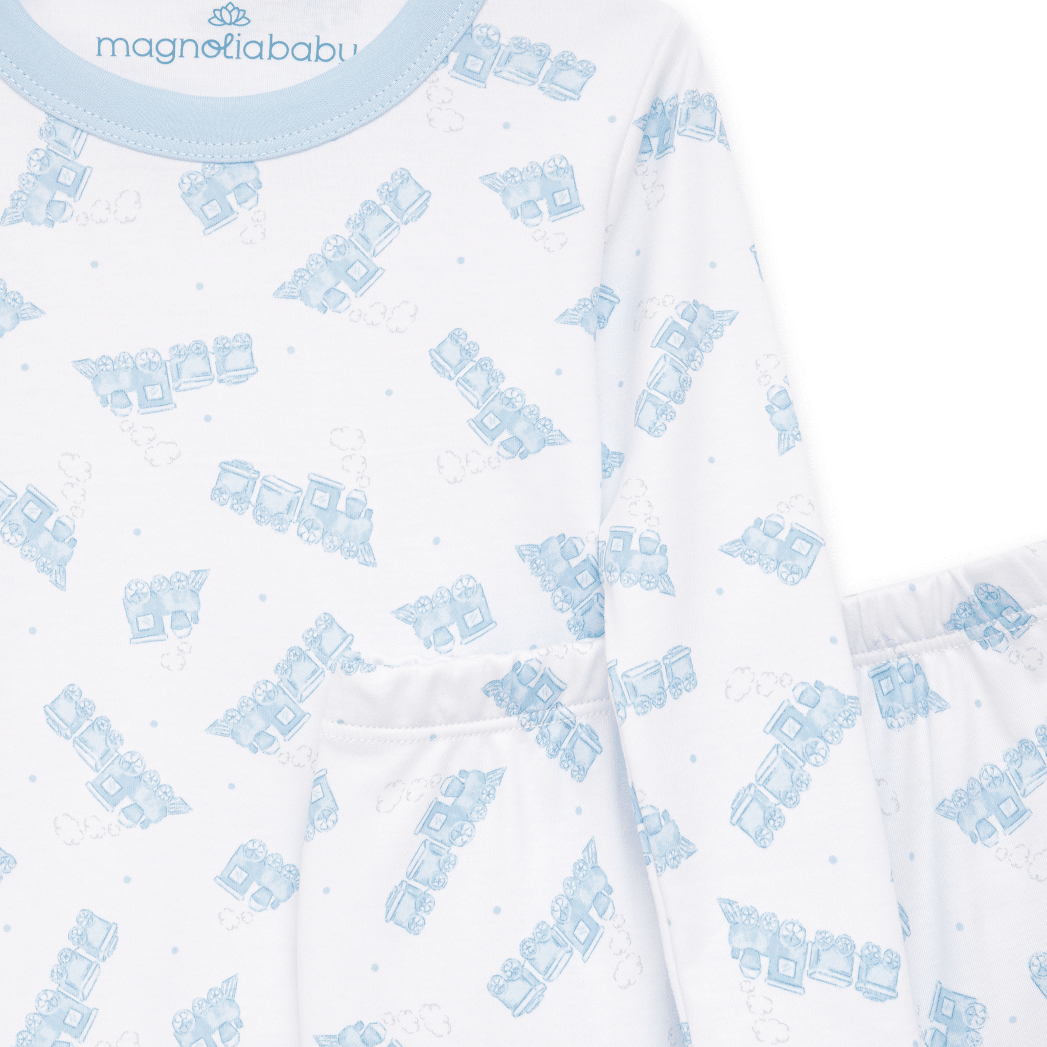 Choo Choo Train Long Pajamas - Magnolia BabyLong Pajamas