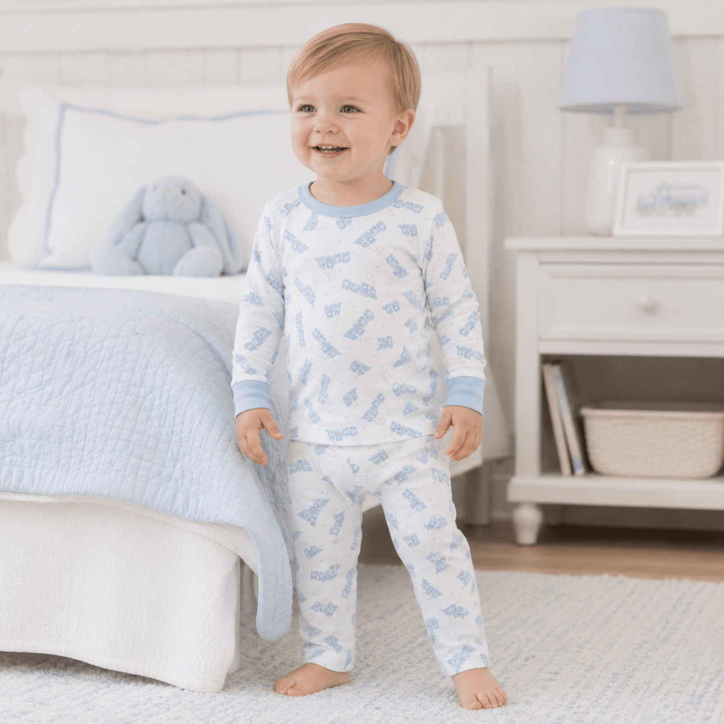 Choo Choo Train Long Pajamas - Magnolia BabyLong Pajamas