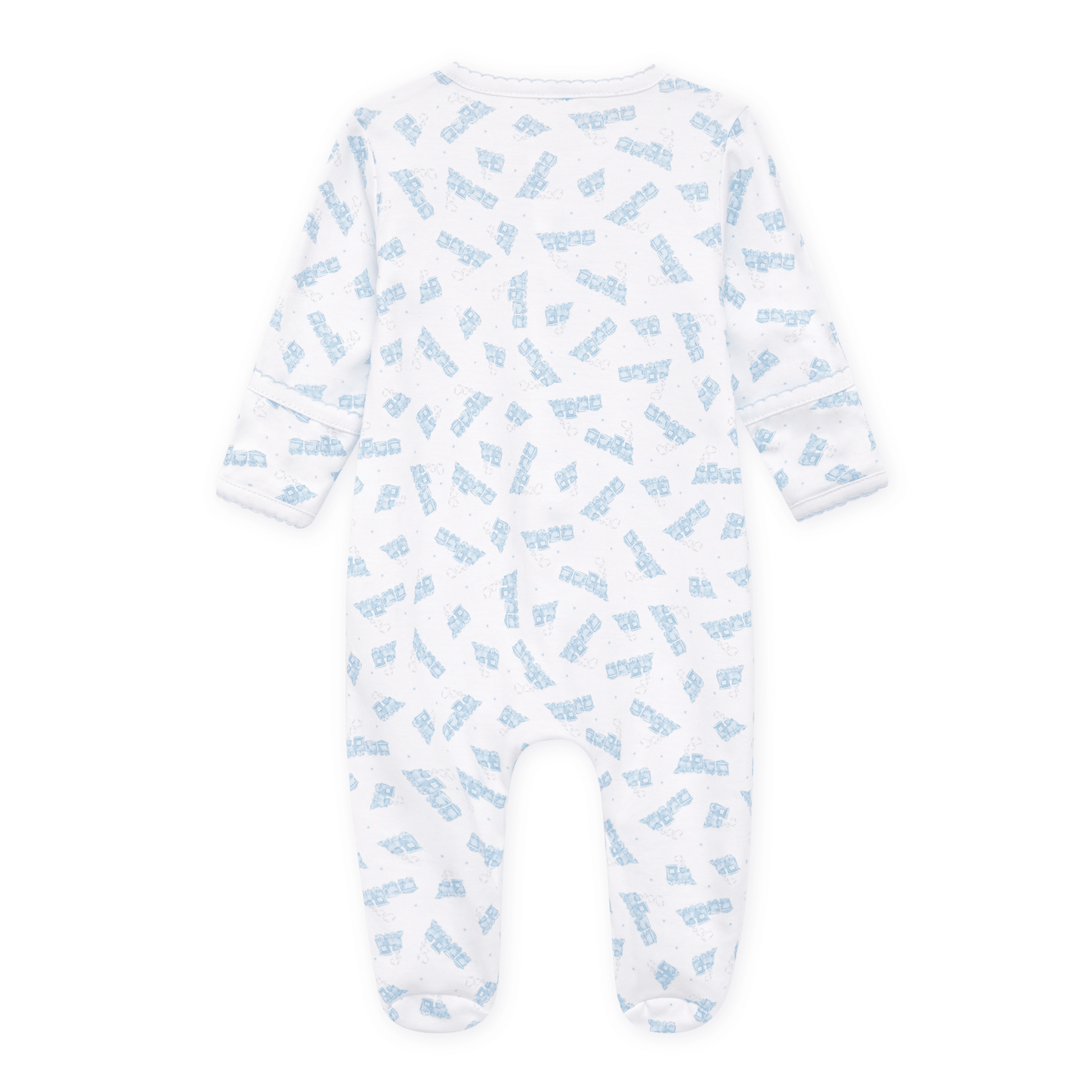 Choo Choo Train Print Footie - Magnolia BabyFootie