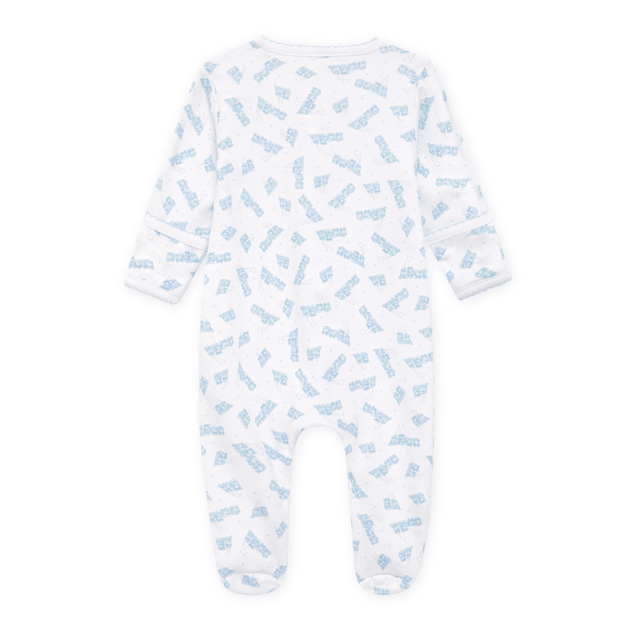 Choo Choo Train Print Footie - Magnolia BabyFootie