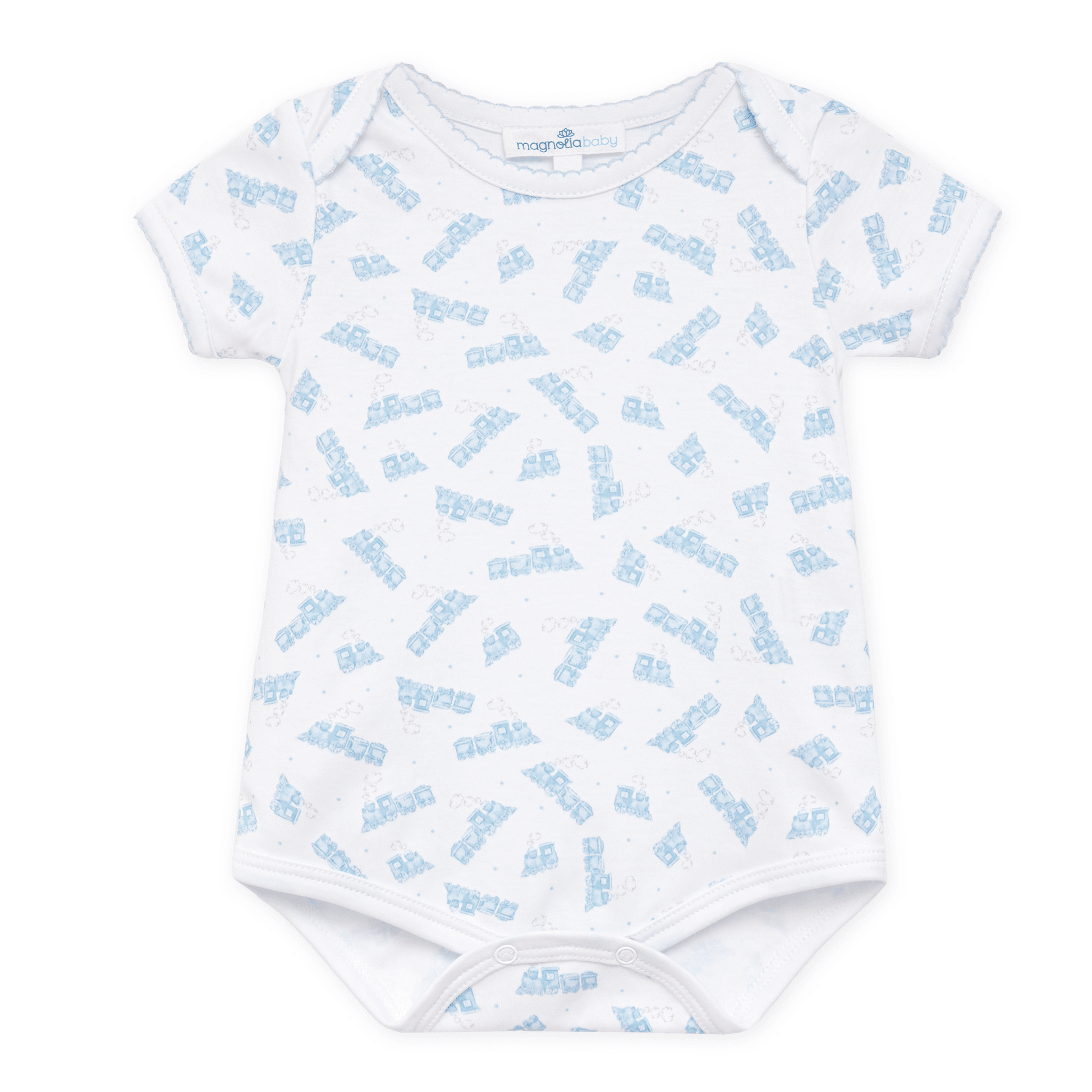 Choo Choo Train Print Lap Bodysuit - Magnolia BabyBodysuit