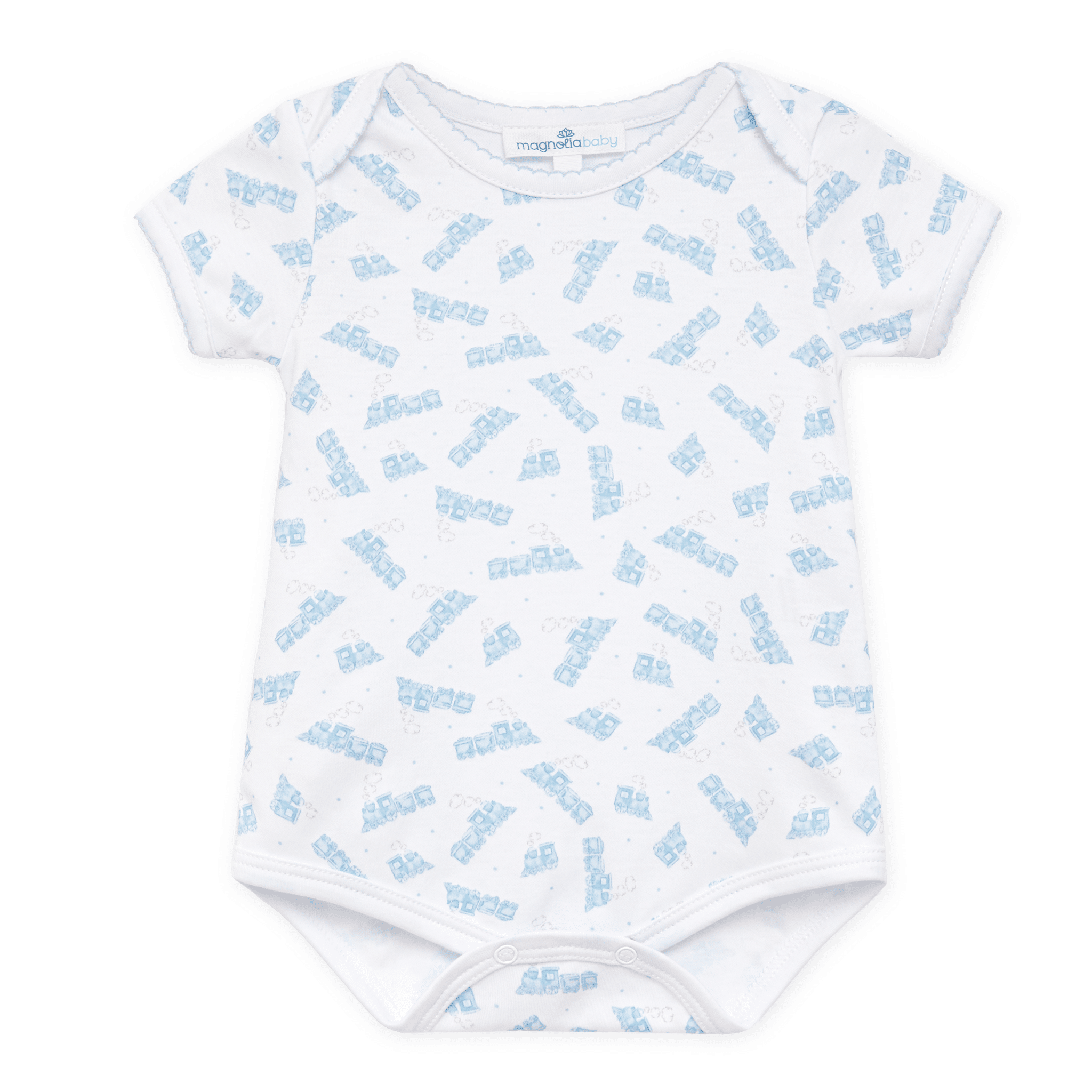 Choo Choo Train Print Lap Bodysuit - Magnolia BabyBodysuit