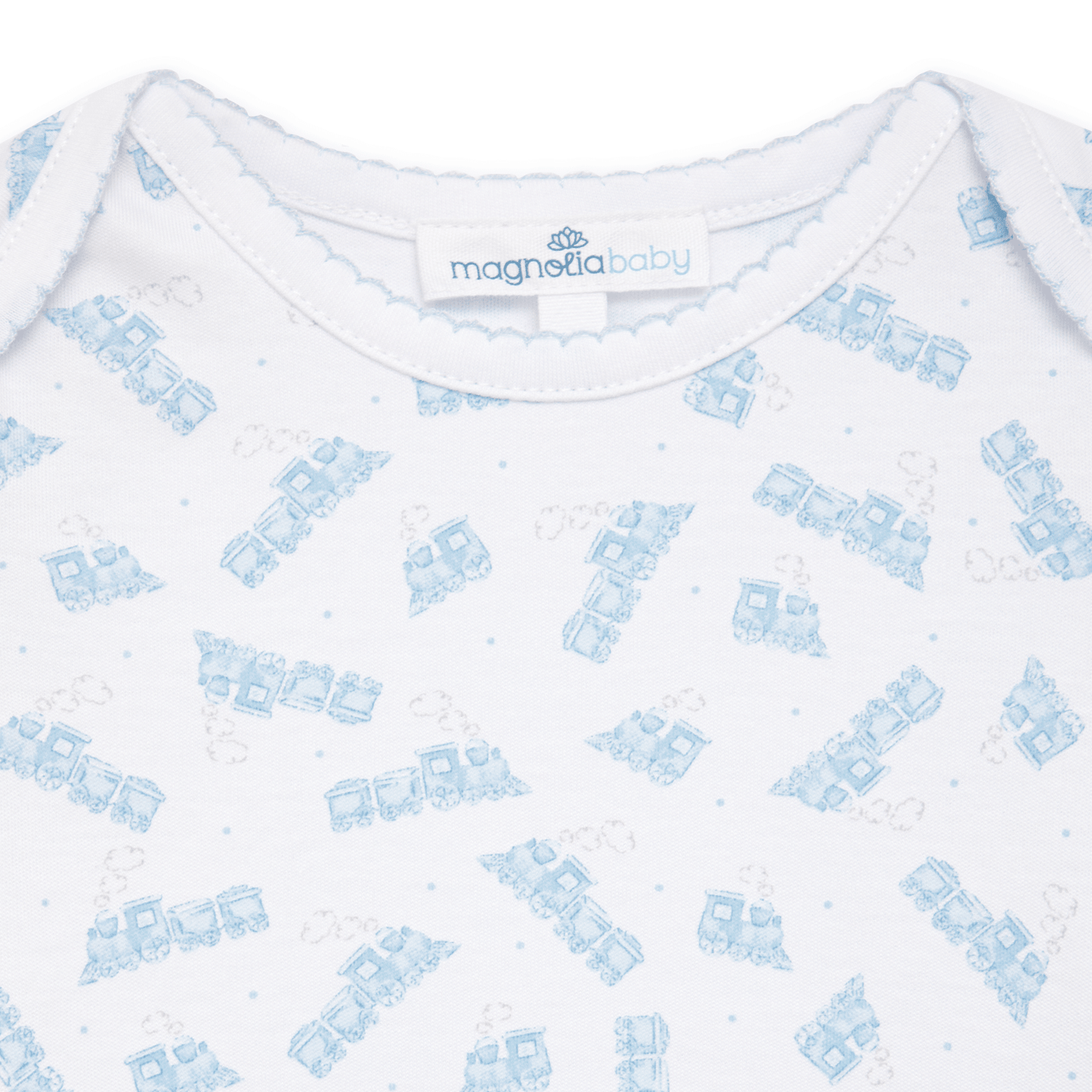 Choo Choo Train Print Lap Bodysuit - Magnolia BabyBodysuit