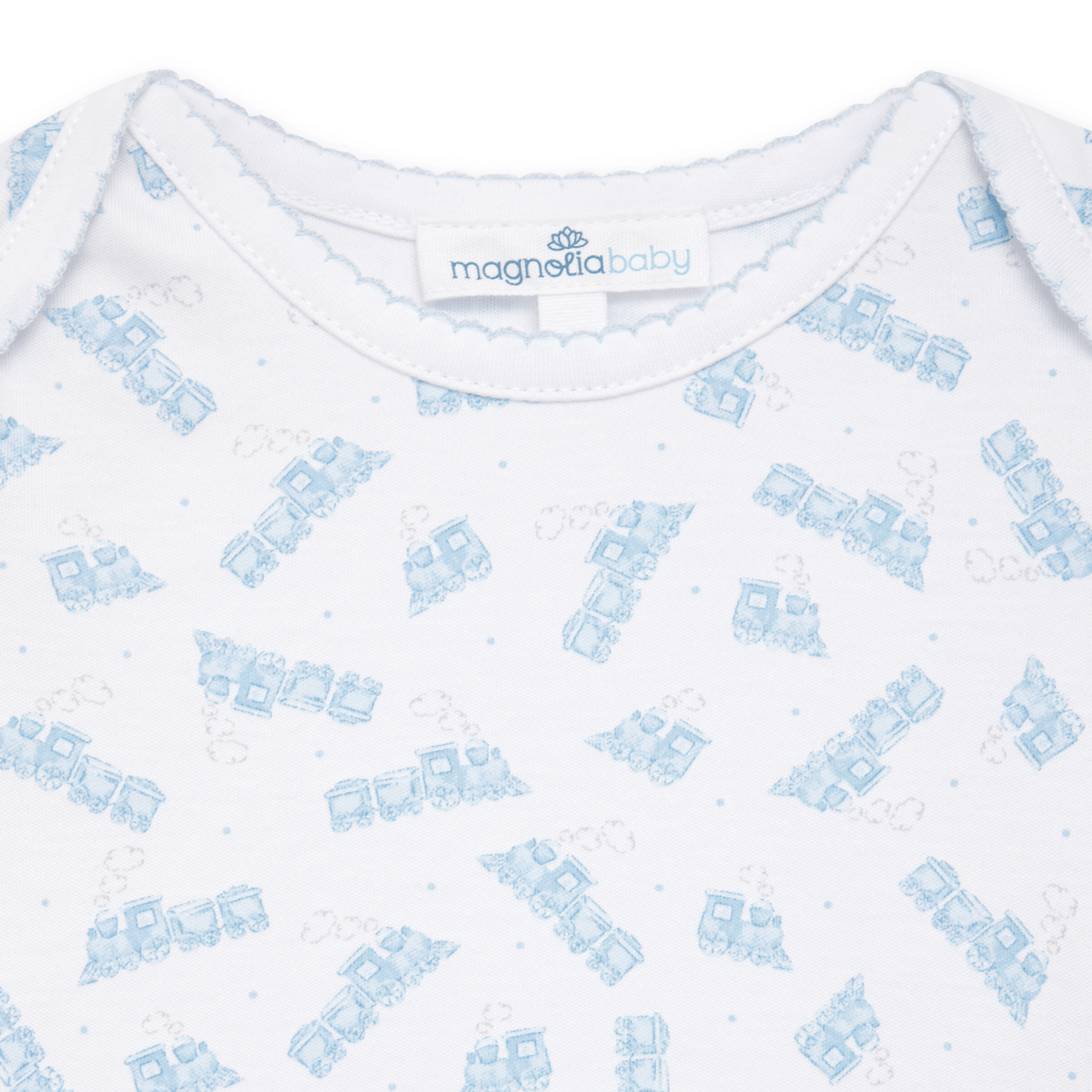Choo Choo Train Print Lap Bodysuit - Magnolia BabyBodysuit