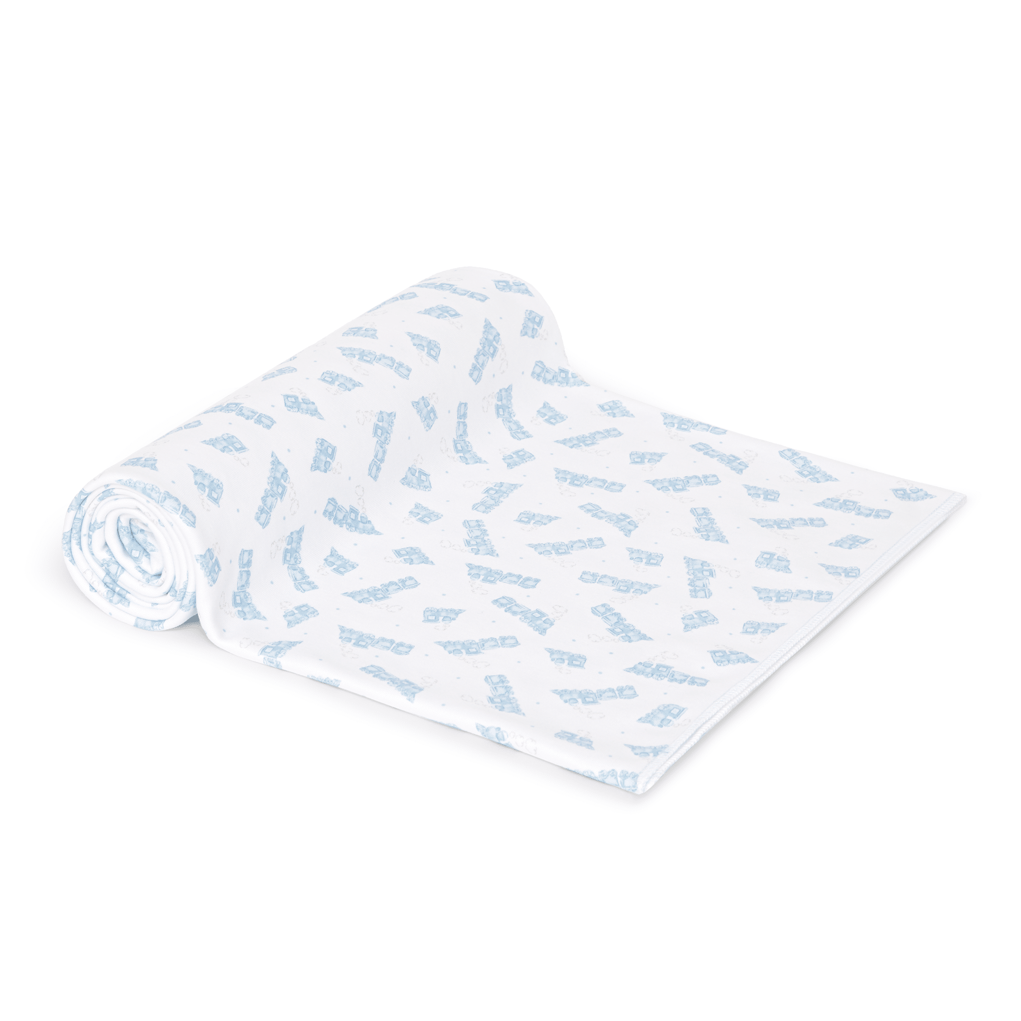 Choo Choo Train Print Swaddle Blanket - Magnolia BabySwaddle Blanket