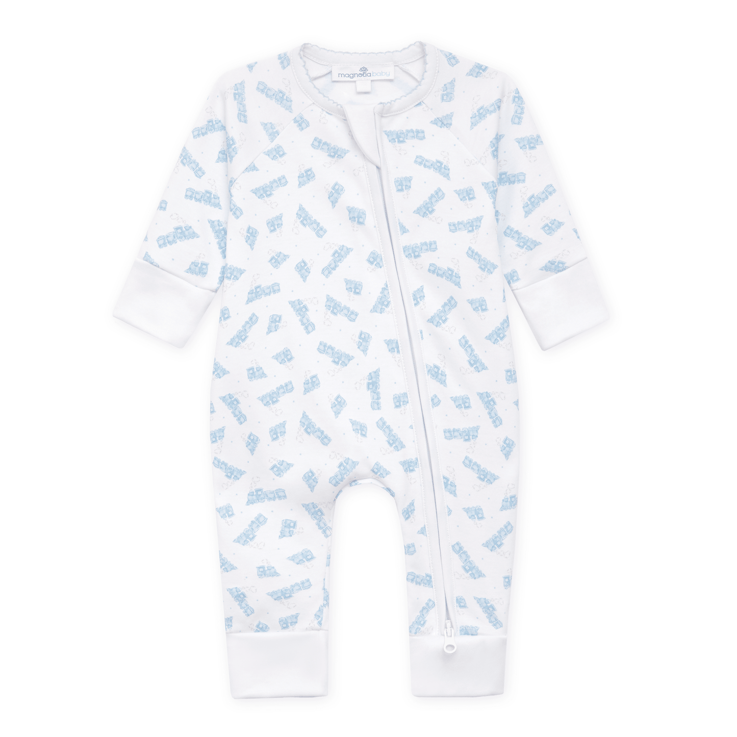 Choo Choo Train Print Zip Playsuit - Magnolia BabyPlaysuit