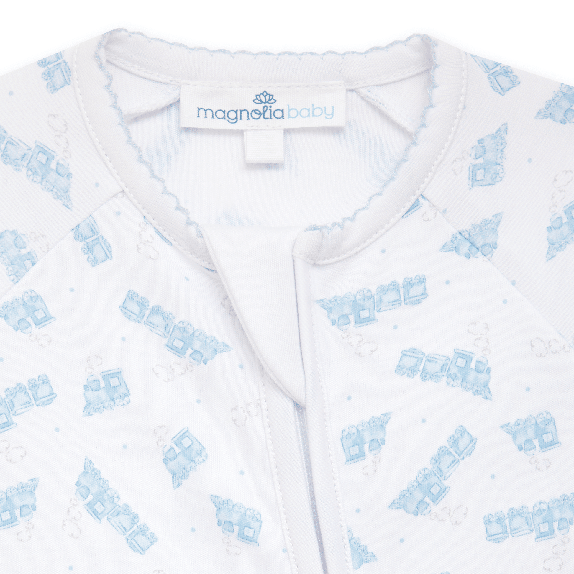 Choo Choo Train Print Zip Playsuit - Magnolia BabyPlaysuit