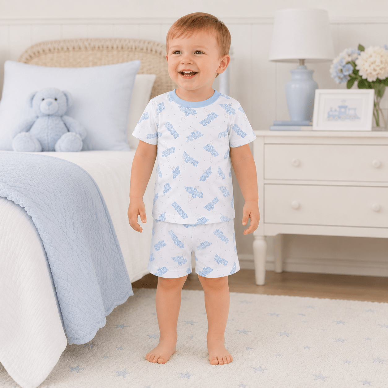 Choo Choo Train Short Pajamas - Magnolia BabyShort Pajamas