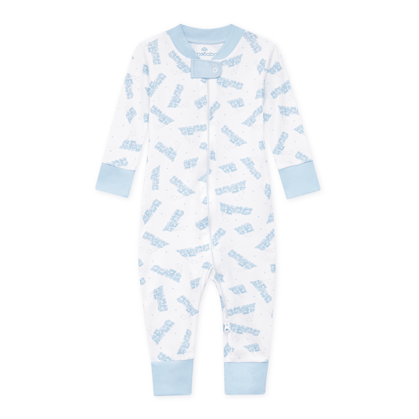 Choo Choo Train Zip Pajamas - Magnolia BabyZipper Pajamas