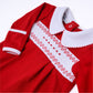 Chris Classics Smocked Boy Footie - Red - Magnolia BabyFootie