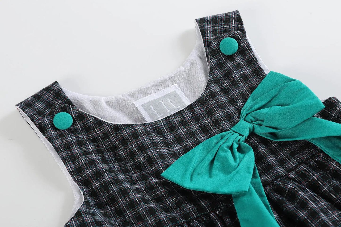 Christmas Dress with Bow - Magnolia BabyDress