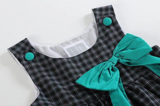 Christmas Dress with Bow - Magnolia BabyDress