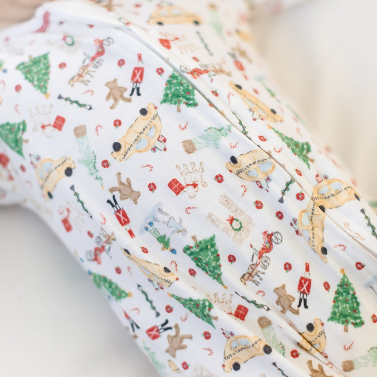 Magnolia Baby_Christmas in the City Print Zip Footie_5