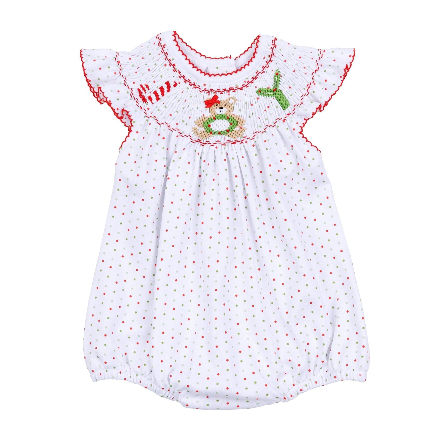 Christmas Joy Classics Bishop Flutters Bubble - Red Girl - Magnolia BabyBubble