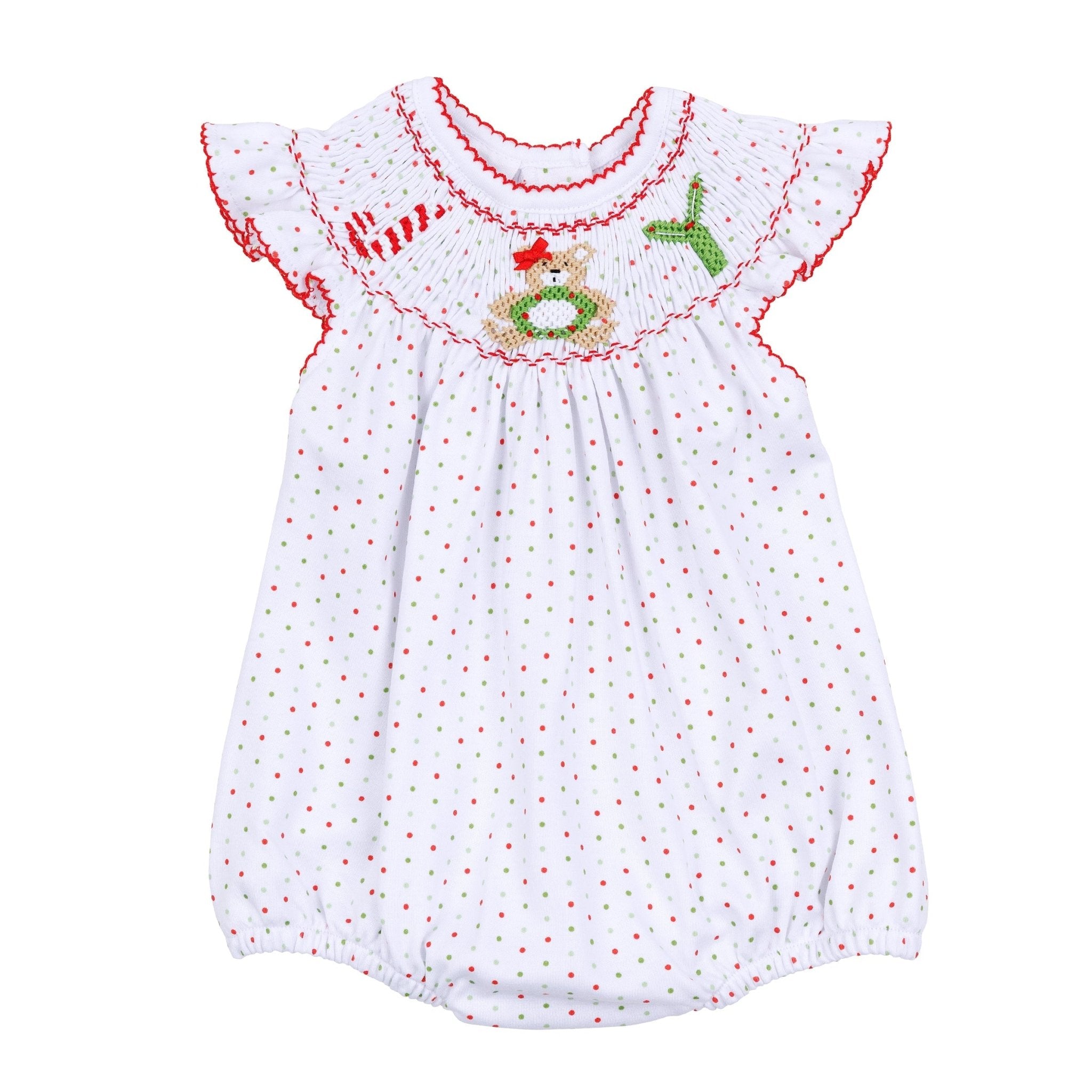 Christmas Joy Classics Bishop Flutters Bubble - Red Girl - Magnolia BabyBubble