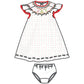 Christmas Joy Classics Bishop Flutters Dress - Red Girl - Magnolia BabyDress