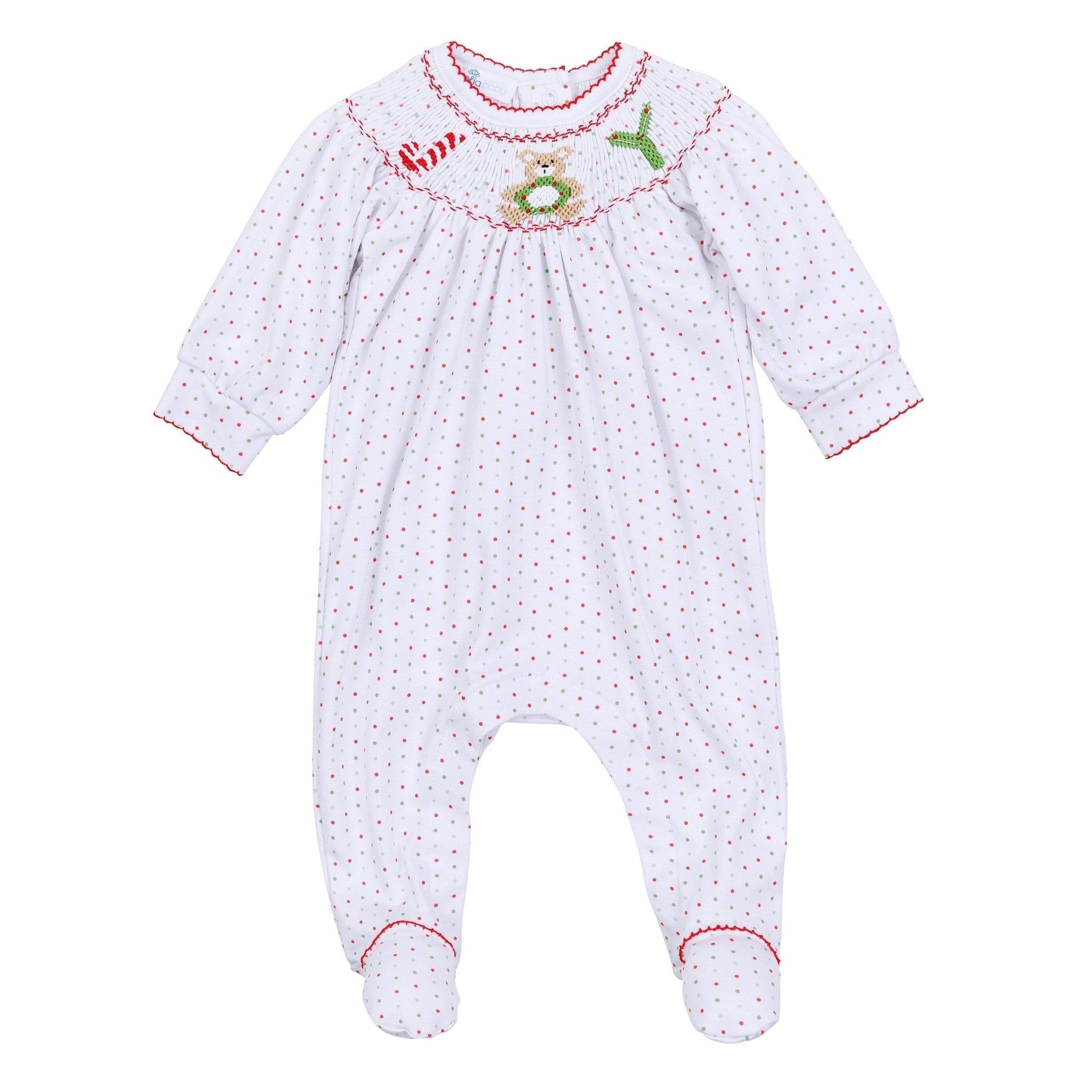 Christmas Joy Classics Bishop Footie - Red Boy - Magnolia BabyFootie