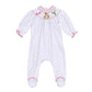 Christmas Joy Classics Bishop Footie - Red Girl - Magnolia BabyFootie