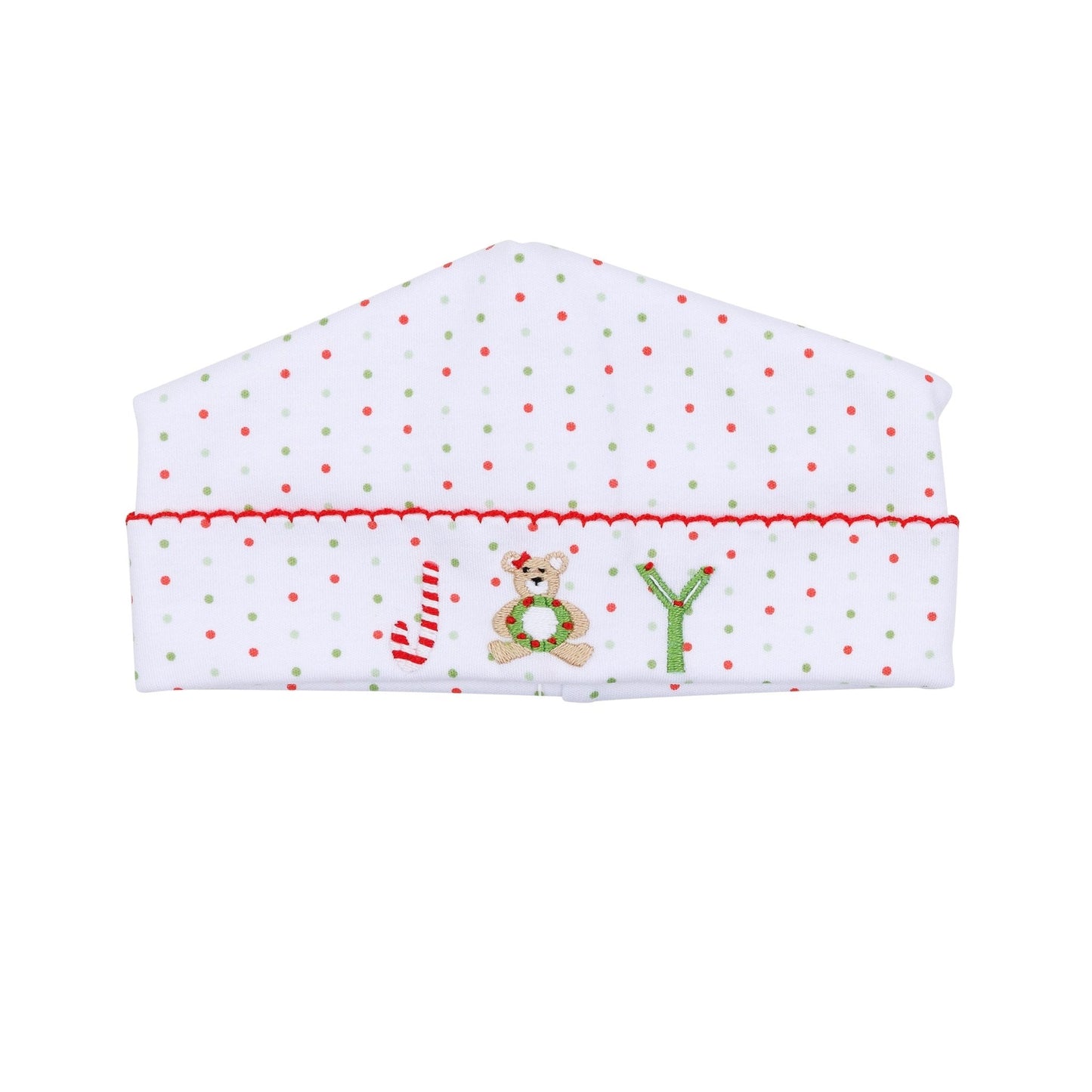 Christmas Joy Classics Embroidered Hat - Red Girl - Magnolia BabyHat