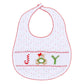 Christmas Joy Classics Smocked Bib - Red Girl - Magnolia BabyBib