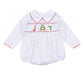 Christmas Joy Classics Smocked Long Sleeve Bubble - Red Boy - Magnolia BabyBubble