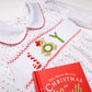 Christmas Joy Classics Smocked Long Sleeve Bubble - Red Girl - Magnolia BabyBubble