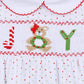 Christmas Joy Classics Smocked Receiving Blanket - Red Girl - Magnolia BabyReceiving Blanket