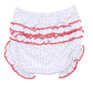 Christmas Joy Classics Smocked Ruffle Short Sleeve Diaper Cover Set - Red Girl - Magnolia BabyDiaper Cover